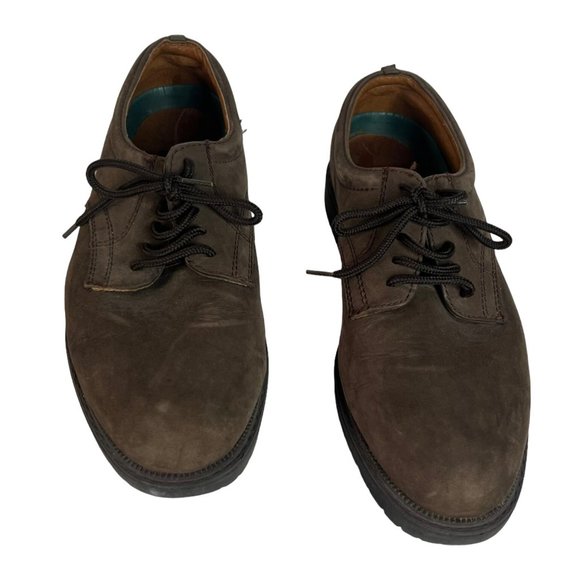 Claybrooke Mens Suede Leather Lace Up Shoes Brown Size 10 M - Picture 3 of 9